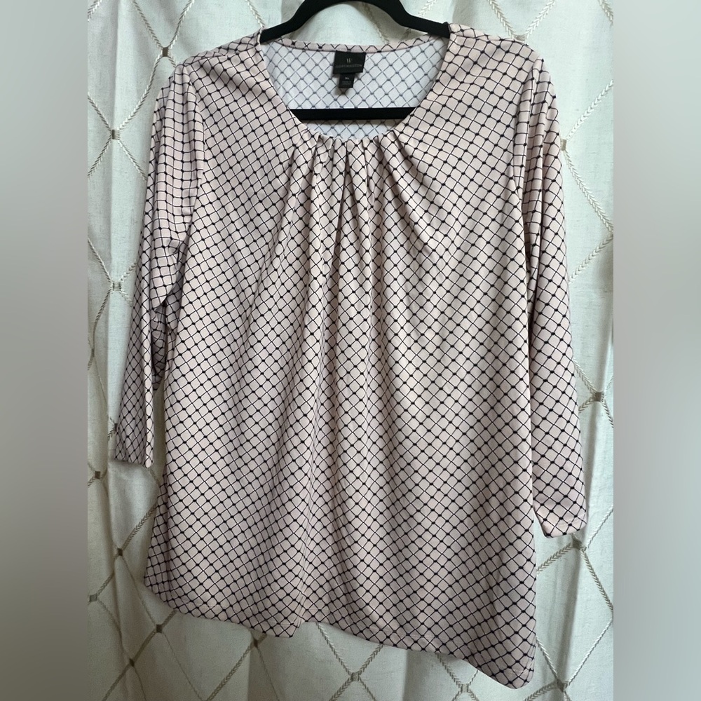 NWOT Worthington XL pink top